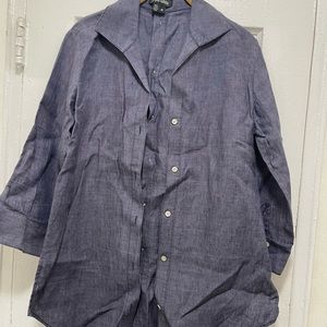 Paper white linen shirt